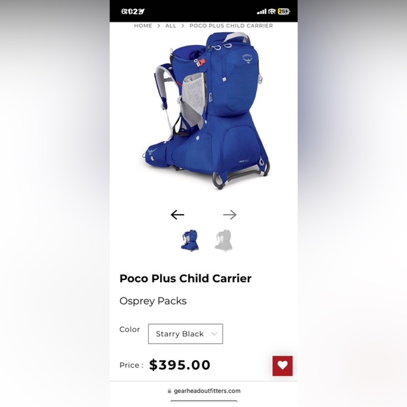 Osprey poco plus child carrier backpack - Picture 5 of 5